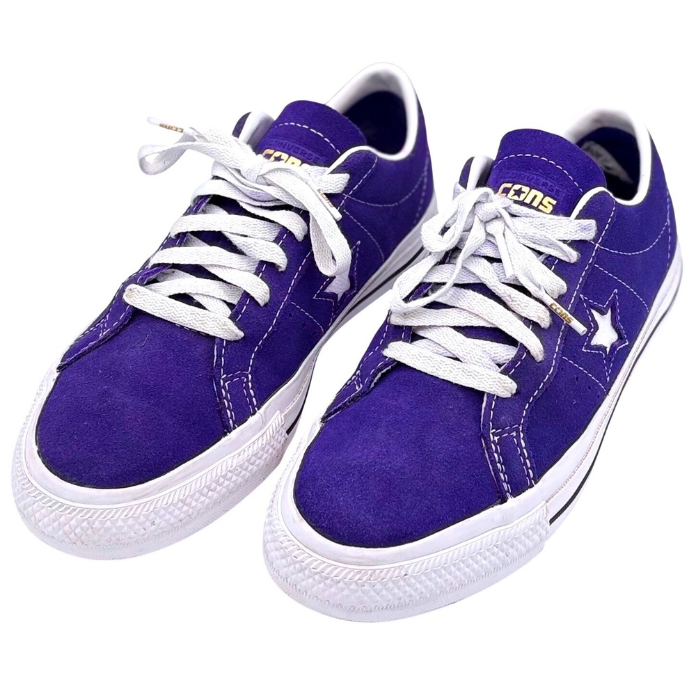 Converse Cons One Star Pro‎ Purple Suede Skate Shoes A09230C Mens 6.5 Womens 8